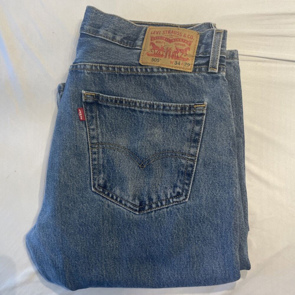 Levi’s 505 Straight Leg Jeans Size 34 x 29